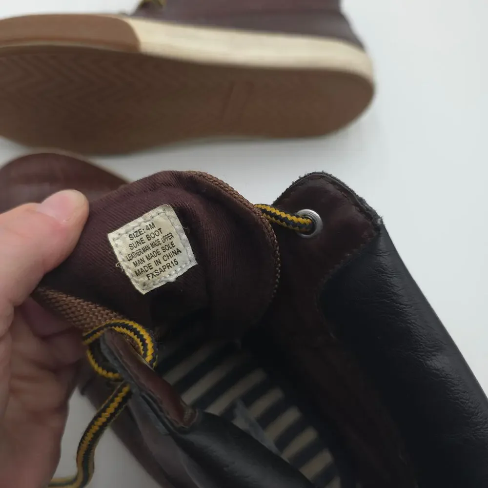 Hanna Andersson Sune Vulcanized Boot in Brown Size 4